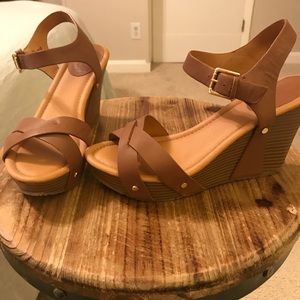 Leather Wedges - excellent condition